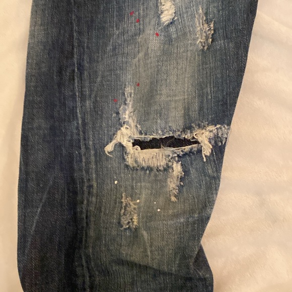 DSquared denim, never worn. Roll up the cuff to show the writing Wild 2 Ride - Picture 4 of 6
